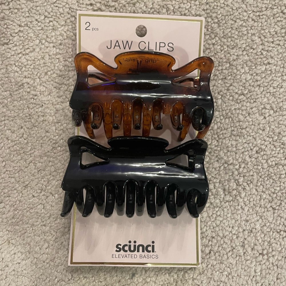 Scunci Jaw Clips 2pcs